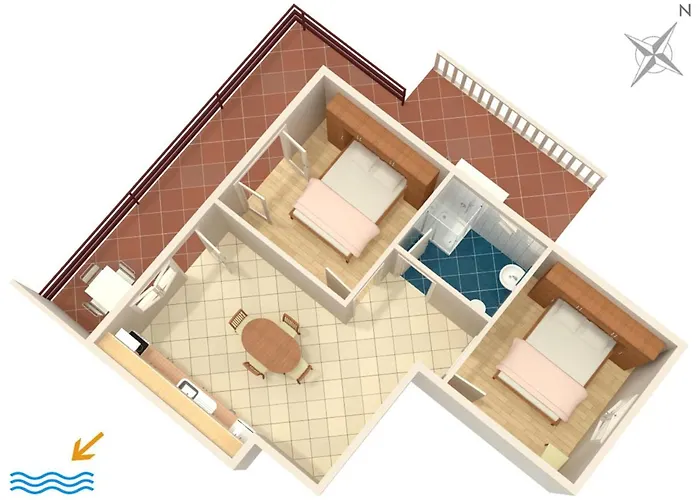 With Parking Space Prizba, Korcula - 219 Apartament